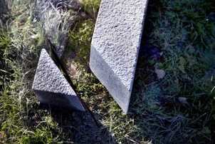 Coupe granit Coupe de bordure en granit en angle