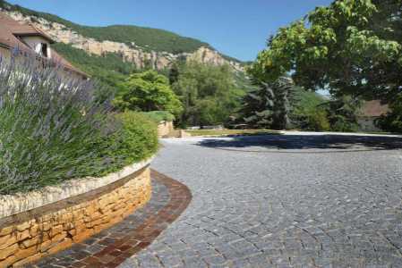 pavés granit de couleur