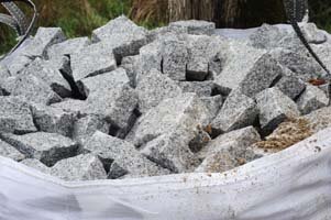 sacs de pavés Big bag et pavés granit